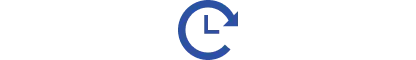 Pictogramme en forme d'horloge pour illustrer la réactivité et la flexibilité