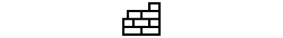 Pictogramme en forme de mur de briques pour illustrer le domaine de compétence maçonnerie