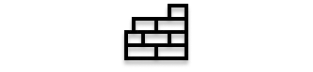Pictogramme en forme de mur de briques pour illustrer le domaine de compétence maçonnerie