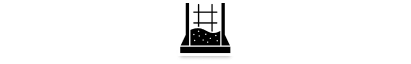 Pictogramme en forme de fondation pour illustrer le domaine de compétence Génie civil